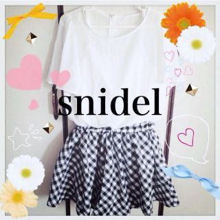 スナイデル(SNIDEL)の♡snidel 今期 新作 ワンピ♡(ミニワンピース)