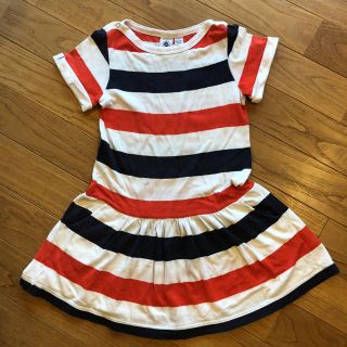 プチバトー(PETIT BATEAU)のプチバトー ワンピース 4歳 ボーダー(ワンピース)