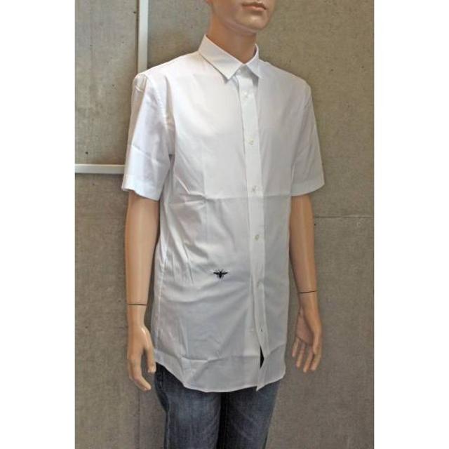 DIOR HOMME - ディオールオム BEE刺繍タイニーカラー半袖シャツ白 37 DIOR 新品の通販 by アクア太郎's shop