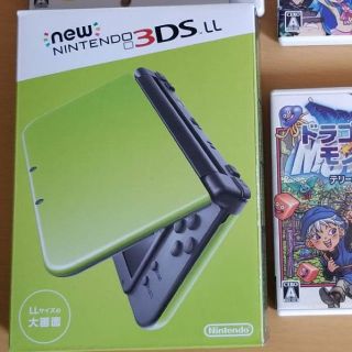 ニンテンドー3DS(ニンテンドー3DS)の3DS LL  ライムグリーン 使用時間10時間未満(携帯用ゲーム機本体)