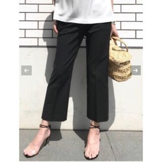 ドゥーズィエムクラス(DEUXIEME CLASSE)の新品✨ストレートクロップドパンツ 38(クロップドパンツ)