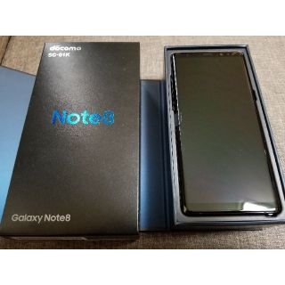 エヌティティドコモ(NTTdocomo)の新品未使用 docomo Galaxy Note8(SC-01K) ブラック(スマートフォン本体)