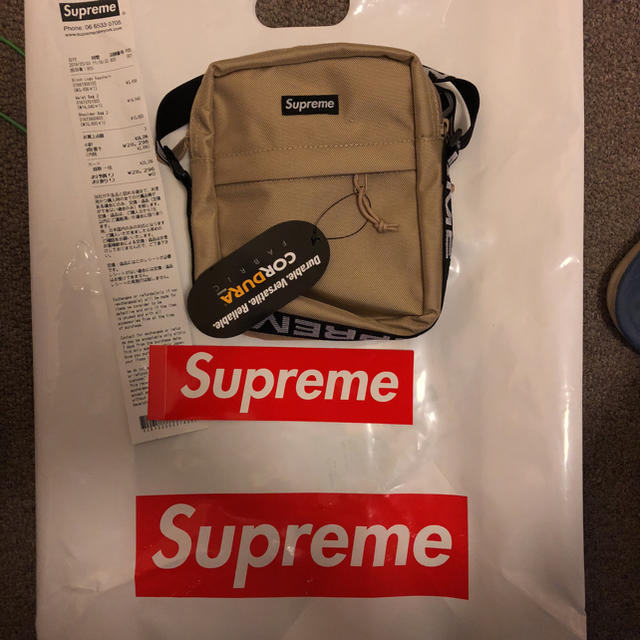 メンズSupreme Shoulder Bag Tan