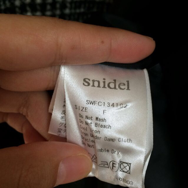 SNIDEL(スナイデル)のビッグチェックコート レディースのジャケット/アウター(ロングコート)の商品写真