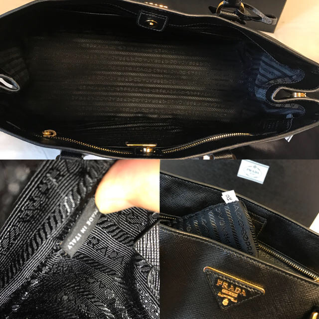 PRADA(プラダ)のプラダ  極美品  国内正規品  BN1844  サフィアーノ ブラック  A4 レディースのバッグ(トートバッグ)の商品写真