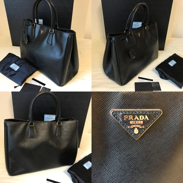 PRADA(プラダ)のプラダ  極美品  国内正規品  BN1844  サフィアーノ ブラック  A4 レディースのバッグ(トートバッグ)の商品写真