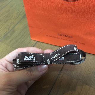 エルメス(Hermes)の【ハンドメイド】エルメスリボンバレッタ HERMESバレッタ(ヘアアクセサリー)