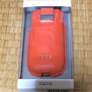 アイコス(IQOS)のIQOSポーチ 純正サンセットオレンジ(タバコグッズ)