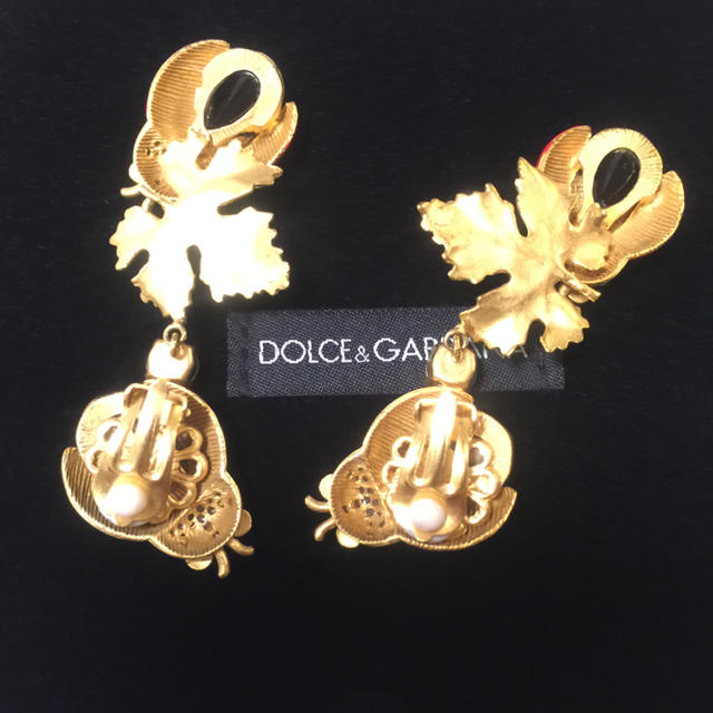 DOLCE&GABBANA(ドルチェアンドガッバーナ)の新品同様Dolce&Gabbana運気UP☺️てんとう虫イヤリング♡ レディースのアクセサリー(イヤリング)の商品写真
