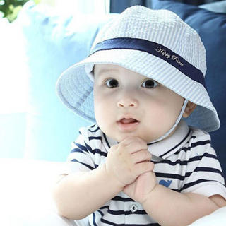 ❣️可愛い ベビー 赤ちゃん 帽子 ブルー(帽子)