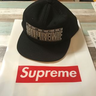 シュプリーム(Supreme)のSupreme キャップ  Zig Zag 6-Panel  色：black(キャップ)