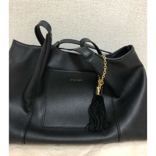 パサージュミニョン(passage mignon)のA4 トートバッグ 黒/passage mignon(トートバッグ)