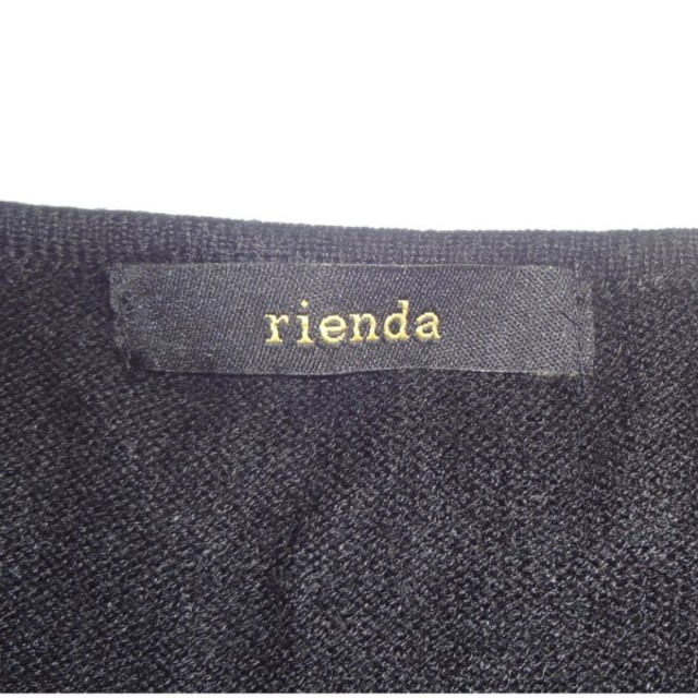 rienda(リエンダ)のお値下げ未使用♥rienda リエンダ フレアサマーニットトップス 黒 レディースのトップス(ニット/セーター)の商品写真