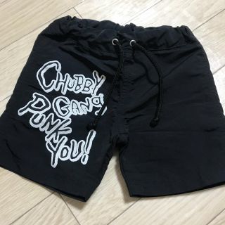 チャビーギャング(CHUBBYGANG)のCHUBBYGANG♡チャビー♡kids海パン♡デカロゴ♡カッコイイ♡美品(水着)