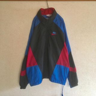 ナイキ(NIKE)のNIKE vintage90's Nylon Jackets L 銀タグ(ナイロンジャケット)