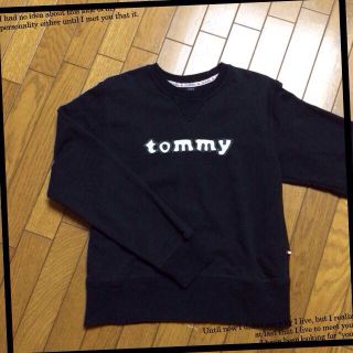 トミーガール(tommy girl)のTOMMY☆スウェット黒(カットソー(長袖/七分))