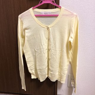 ページボーイ(PAGEBOY)のPAGE BOYの黄カーディガン(カーディガン)