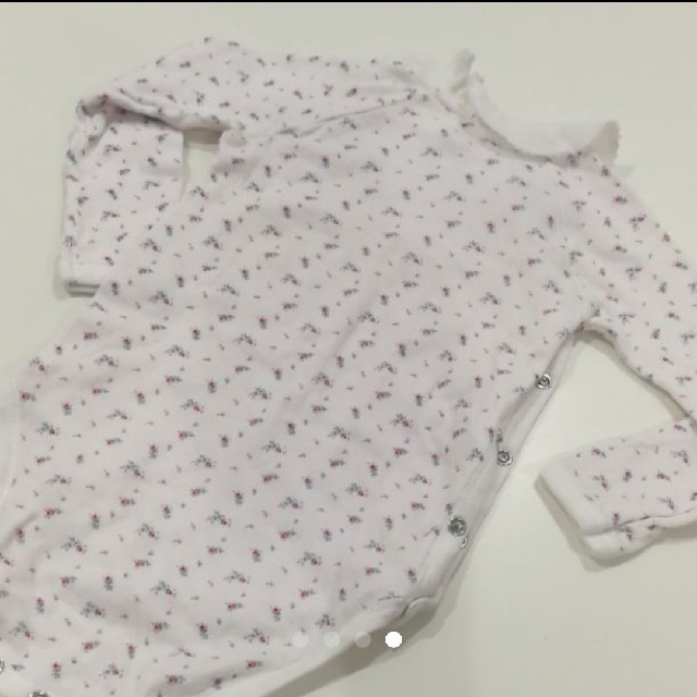 PETIT BATEAU(プチバトー)のプチバトー♡長袖ロンパース キッズ/ベビー/マタニティのベビー服(~85cm)(ロンパース)の商品写真