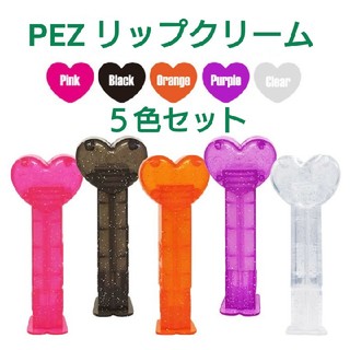 PEZ リップクリームカラー 5色セット(リップケア/リップクリーム)