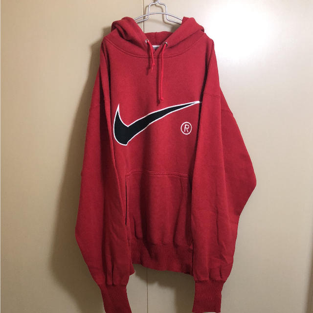 NIKE(ナイキ)の良品 90s NIKE 銀タグ ビッグロゴ パーカー XL メンズのトップス(パーカー)の商品写真