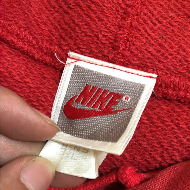 NIKE(ナイキ)の良品 90s NIKE 銀タグ ビッグロゴ パーカー XL メンズのトップス(パーカー)の商品写真