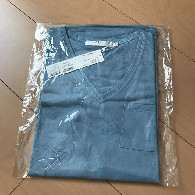 AZUL by moussy(アズールバイマウジー)の半袖Tシャツ☆ブルー レディースのトップス(Tシャツ(半袖/袖なし))の商品写真