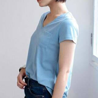 アズールバイマウジー(AZUL by moussy)の半袖Tシャツ☆ブルー(Tシャツ(半袖/袖なし))