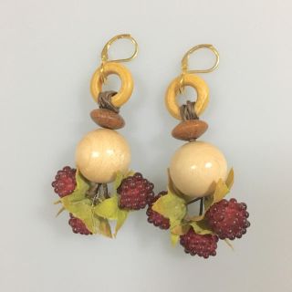 カスタネ(Kastane)のhandmade woodピアス(ピアス)