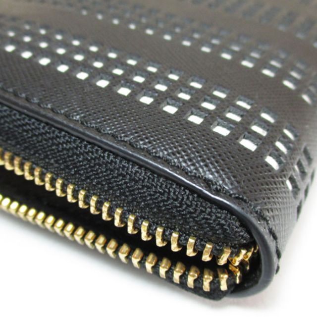 Tory Burch(トリーバーチ)のトリーバーチ ラウンドファスナー長財布 黒×白 未使用 レディースのファッション小物(財布)の商品写真