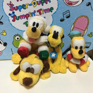 ディズニー(Disney)のディズニー プルート ぬいぐるみバッジ キーチェーン セット(キャラクターグッズ)