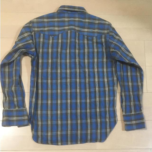 Sugar Cane(シュガーケーン)のシュガーケーン 青チェックウエスタンネルシャツ メンズのトップス(シャツ)の商品写真