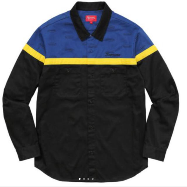 Supreme Color Blocked Work Shirt  L