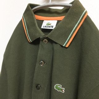 ラコステ(LACOSTE)のラコステ ポロシャツ 半袖 Tシャツ カーキ オレンジ(ポロシャツ)