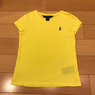 ポロラルフローレン(POLO RALPH LAUREN)の美品★ポロPOLOラルフローレン★キッズTシャツ130イエロー(Tシャツ/カットソー)