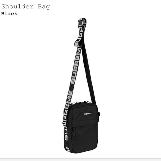 国内正規購入　18ss Supreme Shoulder Bag Black