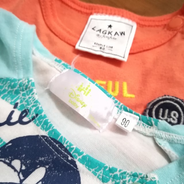 futafuta(フタフタ)のTシャツ2枚セット　LAGKAN&ミニー　80 90 キッズ/ベビー/マタニティのベビー服(~85cm)(Ｔシャツ)の商品写真