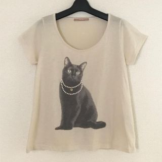 ダズリン(dazzlin)のダズリン 黒猫 パール Ｔシャツ(Tシャツ(半袖/袖なし))