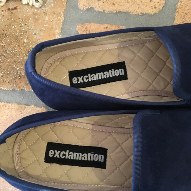 exclamation ベロアオペラシューズ　スリッポン メンズの靴/シューズ(ドレス/ビジネス)の商品写真