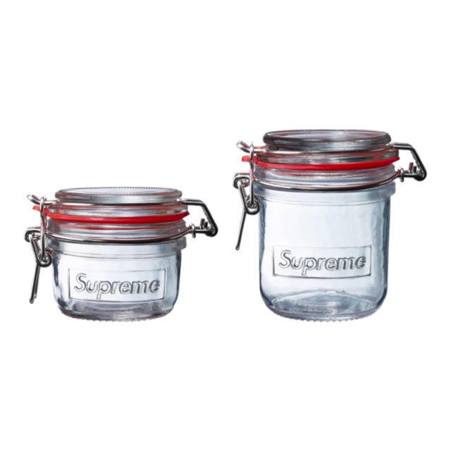 Supreme(シュプリーム)の最安値！supreme Jar Set (Set of 2)ステッカー付き！！ インテリア/住まい/日用品のキッチン/食器(容器)の商品写真