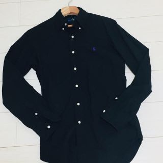 ラルフローレン(Ralph Lauren)のラルフローレン コットンBDシャツ ブラック(シャツ)