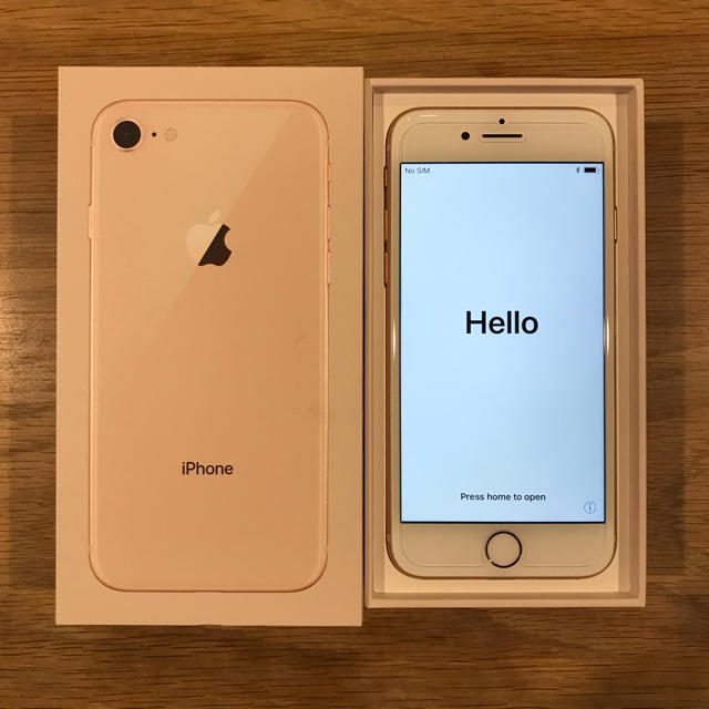 安心発送】 iPhone8 りんご - Apple 64GB SIMフリー ゴールド