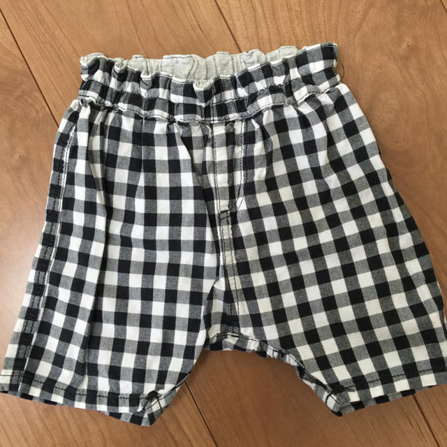 MUJI (無印良品)(ムジルシリョウヒン)のハーフサルエルパンツ80 キッズ/ベビー/マタニティのベビー服(~85cm)(パンツ)の商品写真