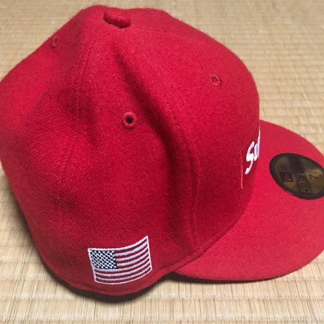 Supreme(シュプリーム)のsupreme new era cap red 59.6 7 1/2 メンズの帽子(その他)の商品写真