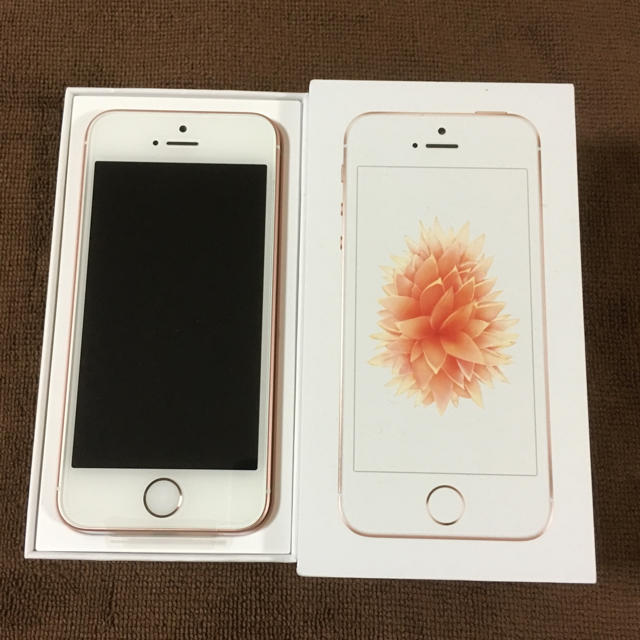 未使用 iPhone SE Rose Gold 32GB simフリー-