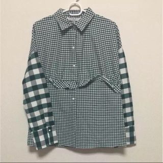 ザラ(ZARA)のZARAザラ コントラストギンガムチェックシャツ(シャツ/ブラウス(長袖/七分))