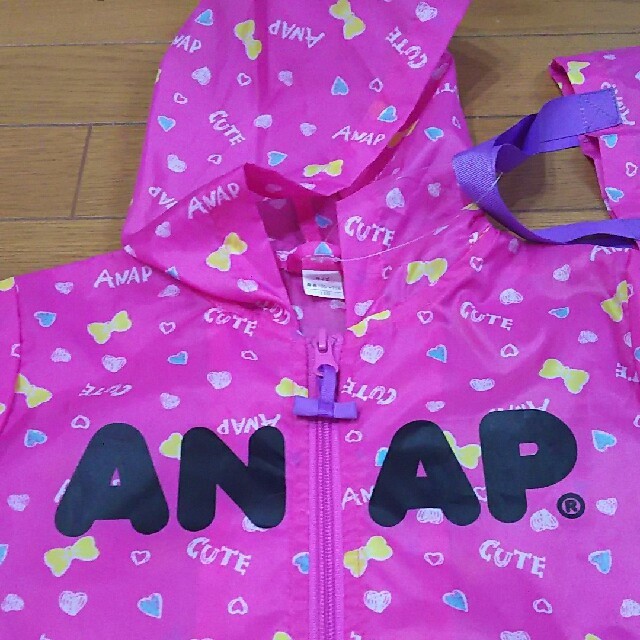 ANAP Kids(アナップキッズ)の【110】ANAP KIDS レインパーカー キッズ/ベビー/マタニティのこども用ファッション小物(レインコート)の商品写真