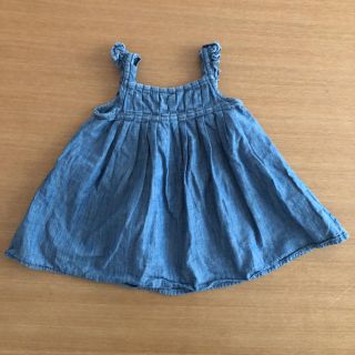 ベビーギャップ(babyGAP)の70㎝GAPデニムワンピース(ワンピース)