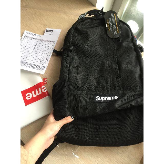 supreme 18ss backpack 黒