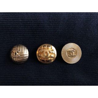 シャネル(CHANEL)のヴィンテージCHANELシャネル ゴールド金ボタン3種SET1.6㎝～1.8㎝(その他)