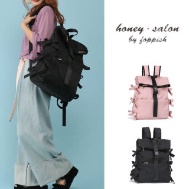 Honey Salon(ハニーサロン)のサイドリボンリュック レディースのバッグ(リュック/バックパック)の商品写真